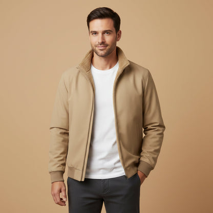 Waterproof Men's Fleece Jacket - Lightweight Windbreaker Coat