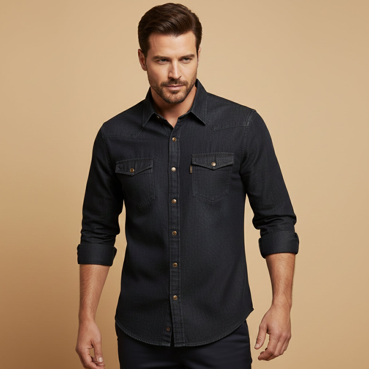 Classic Blue Jeans Shirt for Men