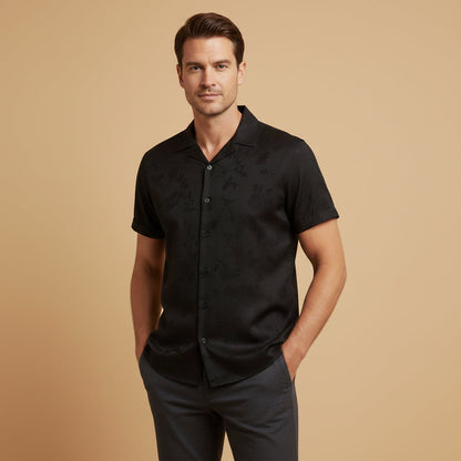 Smooth Silk Mens Dress Shirt