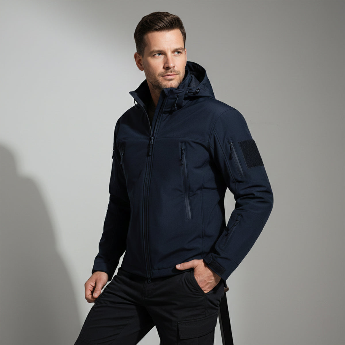 Waterproof Men's Outdoor Tactical Parka with Hood
