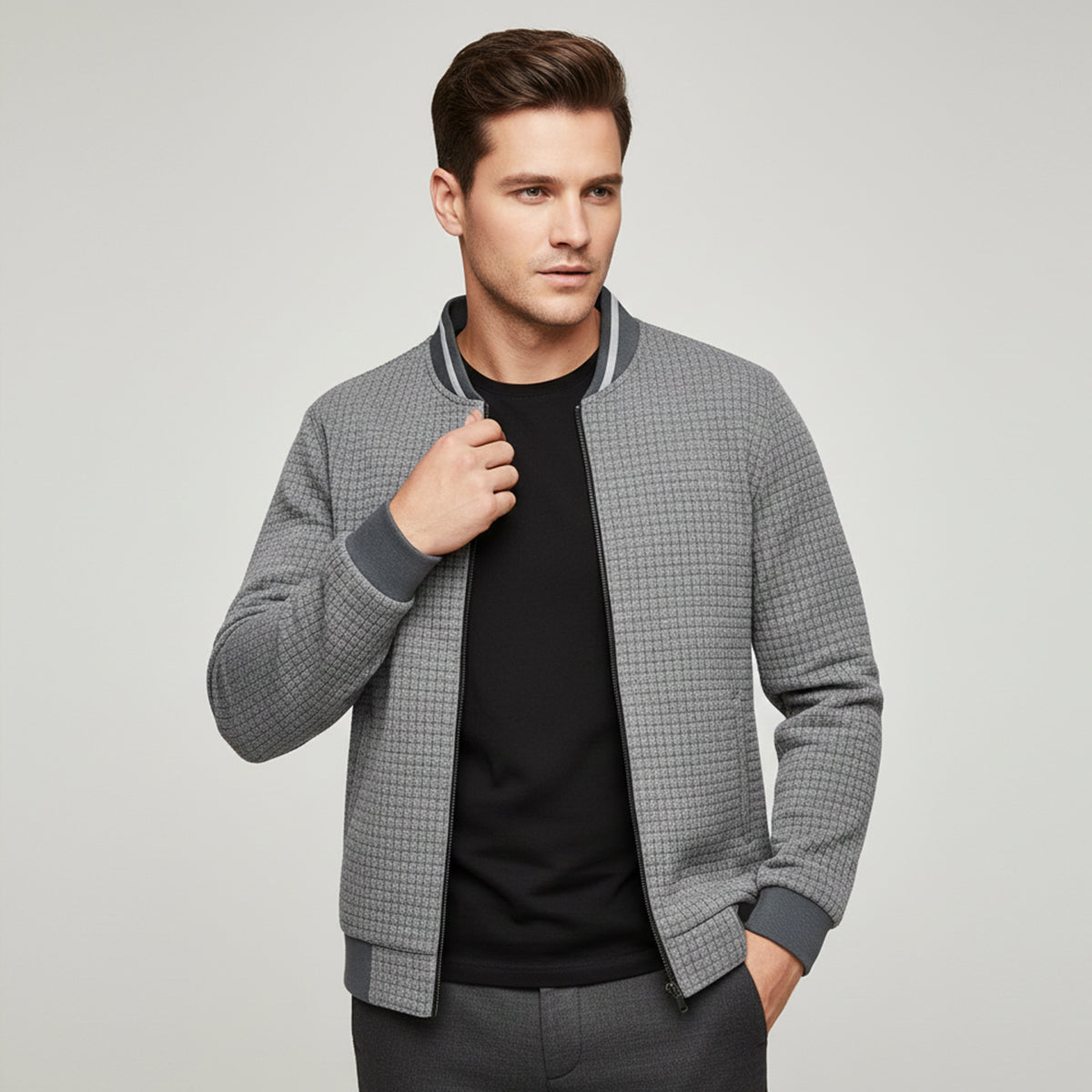 Classic Padded Zipper Jacket