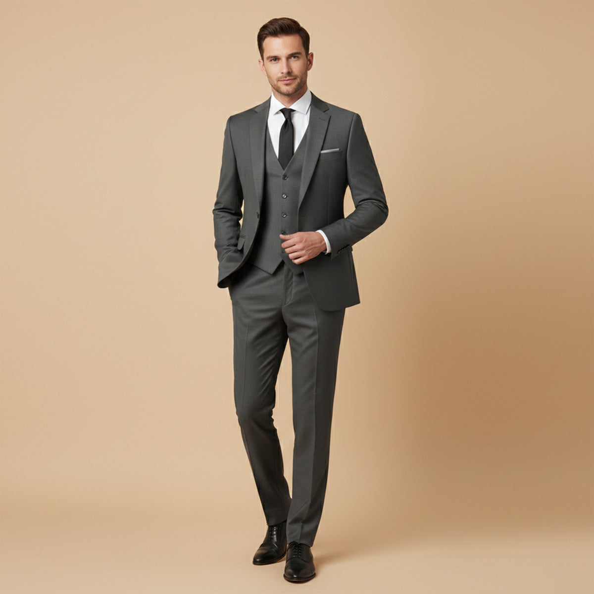 Classic Men's 3 Piece Slim Fit Tuxedo Suit