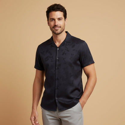 Smooth Silk Mens Dress Shirt