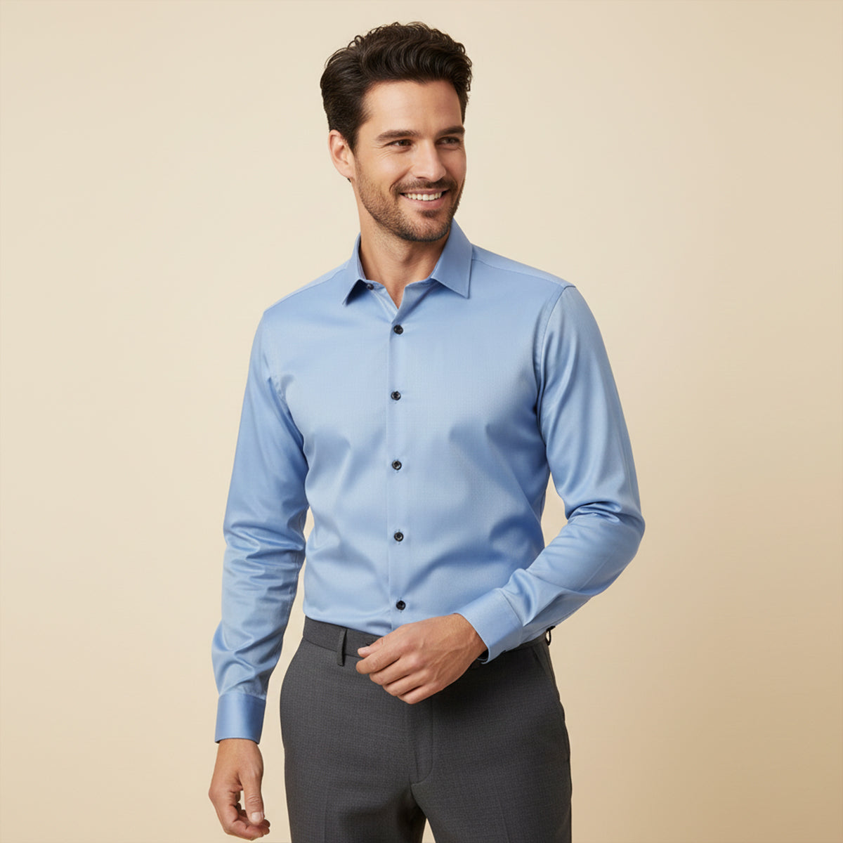 Stylish Men's Formal Dress Button Shirt