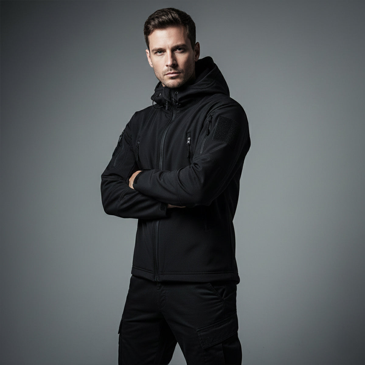 Waterproof Men's Outdoor Tactical Parka with Hood