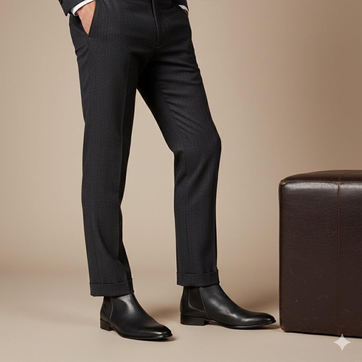 Stylish Men's Zip Up Chelsea Boots