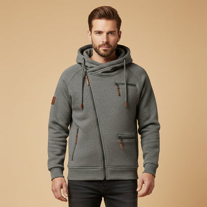 Classic Zipper Up Hooded Jacket