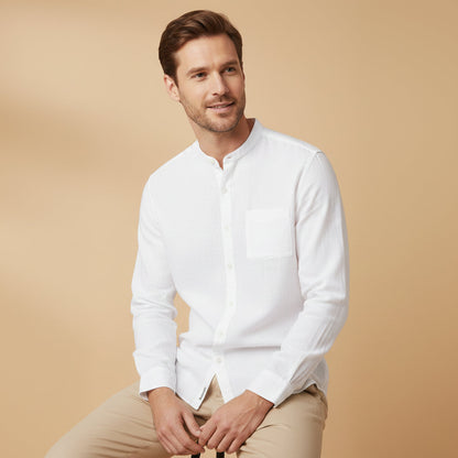 Classic Casual Long Sleeve Men's Shirt