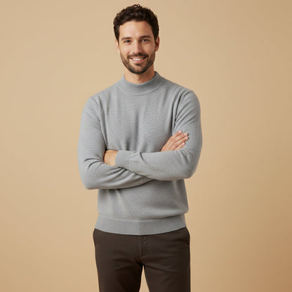Classic Men's Simple Crew Neck Knit Sweater