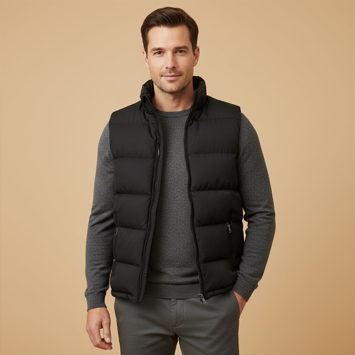 Warm Insulated Mens Padded Gilet Jacket