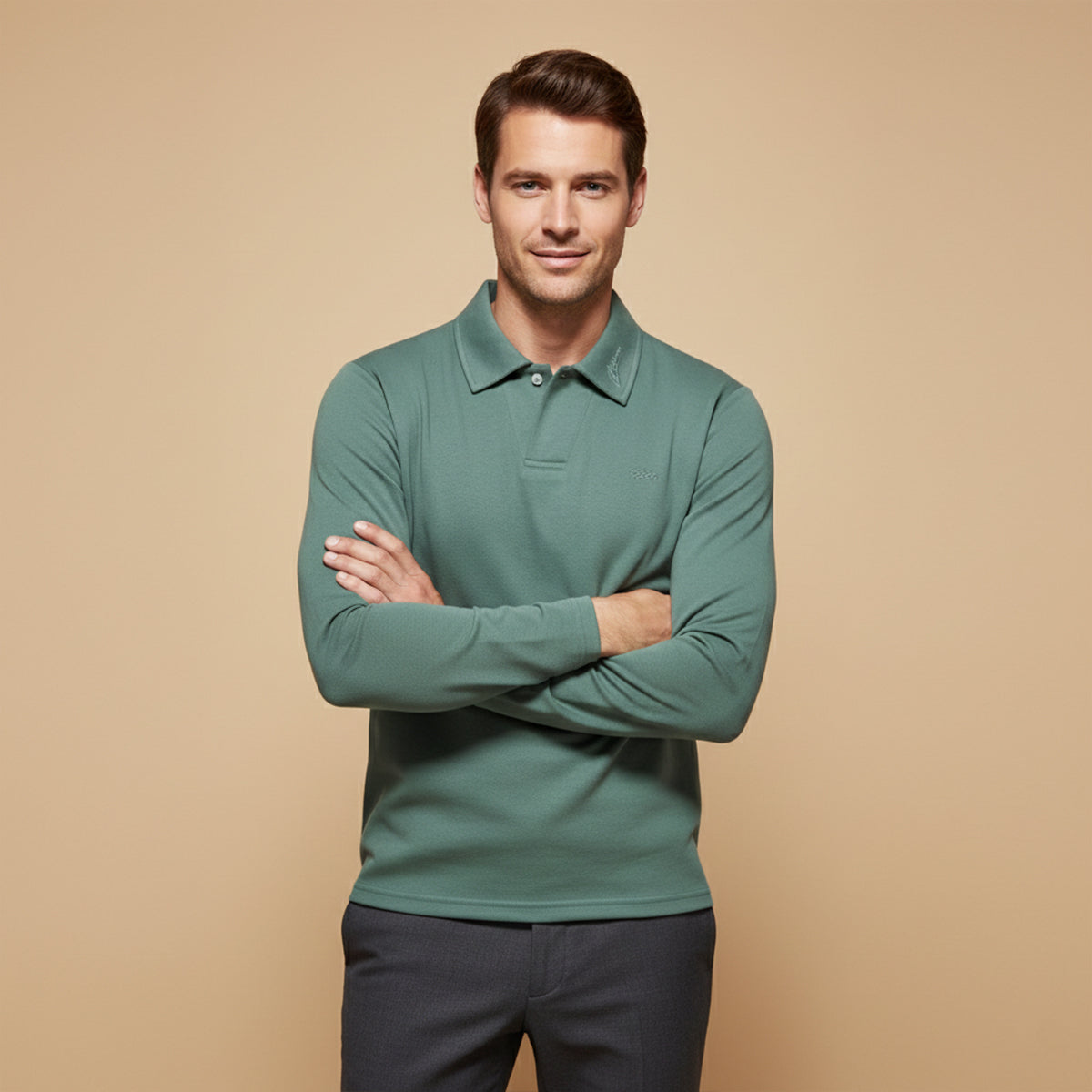 Classic Casual Mens Cotton Long Sleeve Shirt