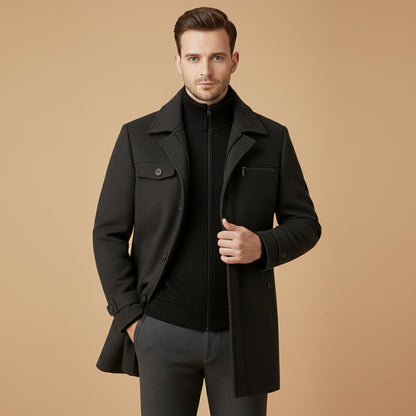 Warm Water Resistant Men's Zip Jacket