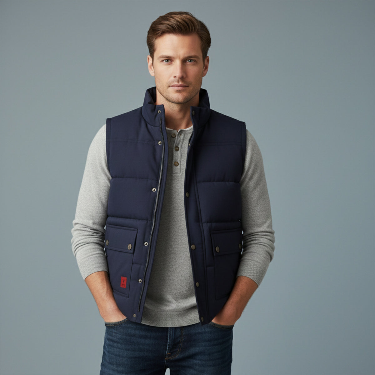 Thermal Insulated Men's Fleece Lined Winter Vest