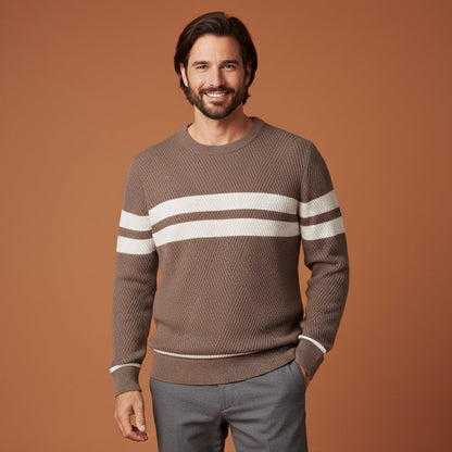 Stylish Men's Long Sleeve Fall Pullover Sweater