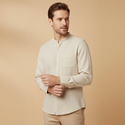 Classic Casual Long Sleeve Men's Shirt