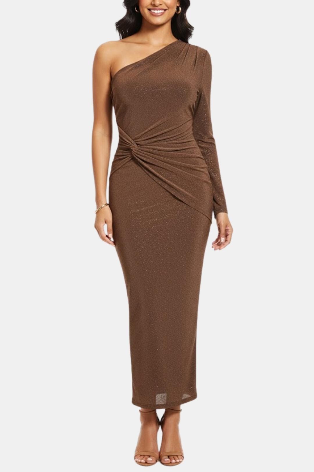 Chic Asymmetrical Midi Dress for Women - Olytrend