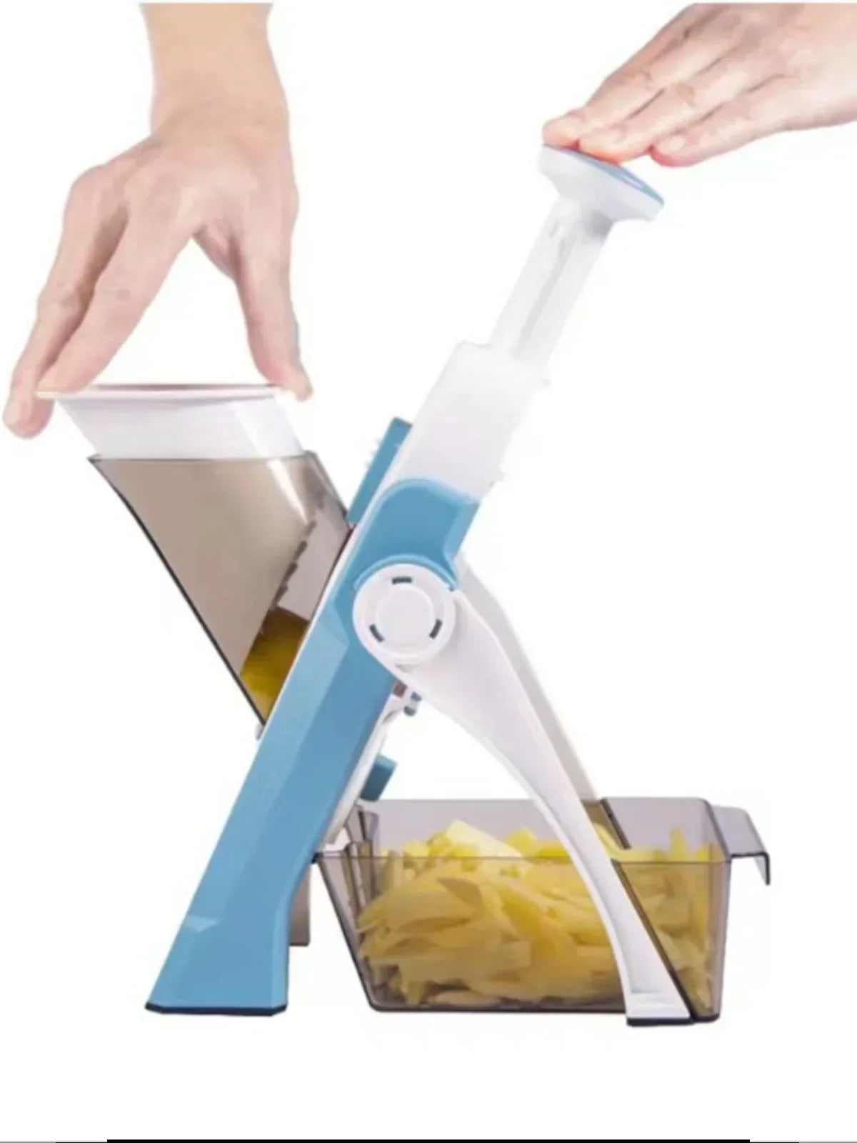 Safe 5-in-1 Vegetable Chopper (1+1 free) - VeggieChop Pro-Blue-Nora Luxe