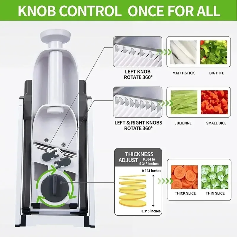 Safe 5-in-1 Vegetable Chopper (1+1 free) - VeggieChop Pro-Blue-Nora Luxe