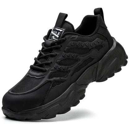 Safety Shoes for Men - TitanGuard-Black-5.0-Nora Luxe