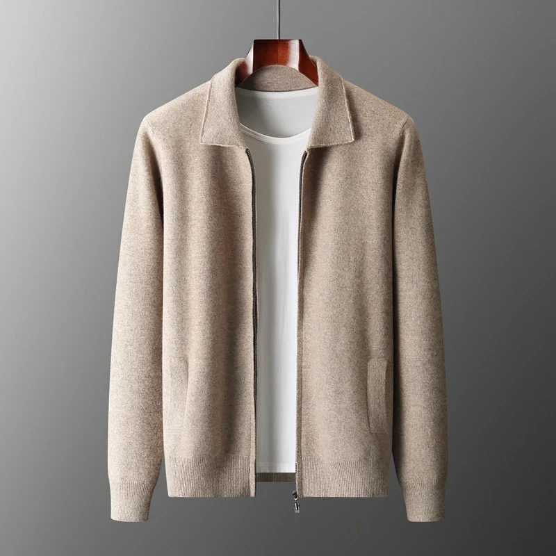 Classic Mens Zip Up Knit Vest With Pockets - Nocini