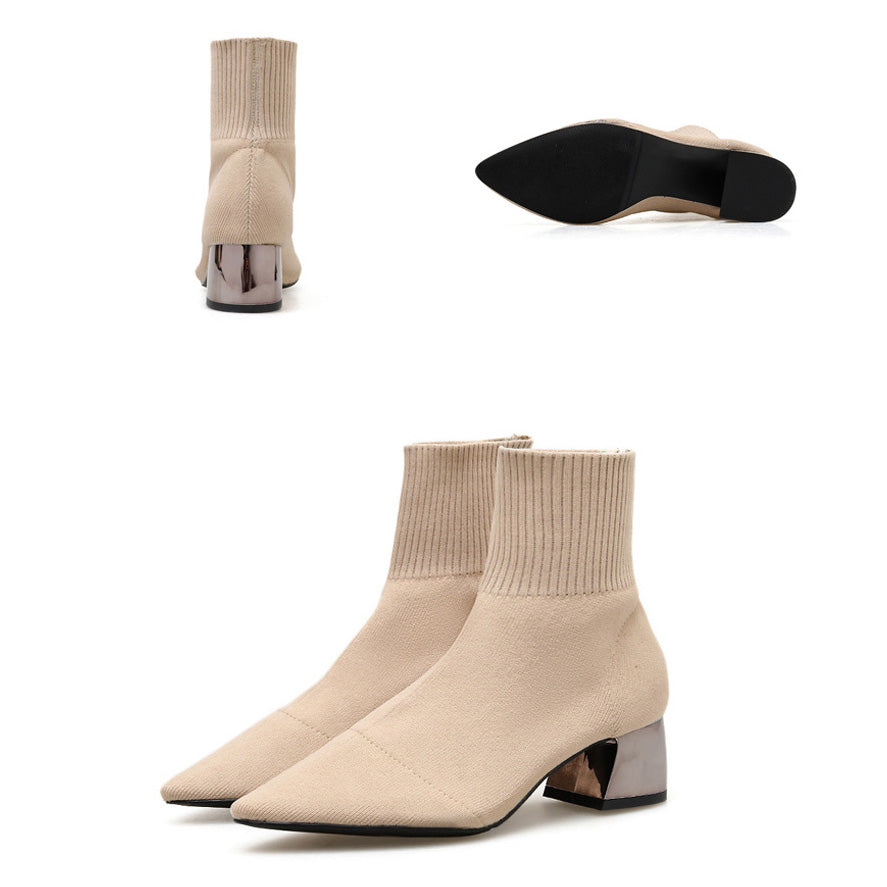 Cozy Low Cut Knit Boot