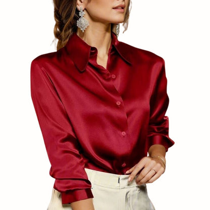 Silky Ladies Blouse Elara - Pexav