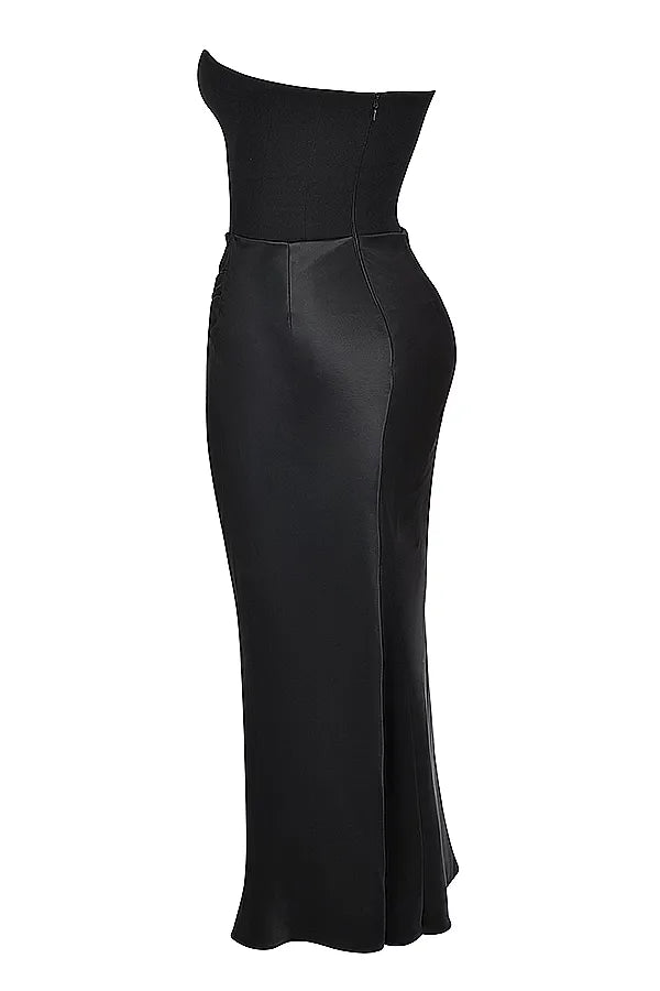 Elegant Black Formal Evening Dress