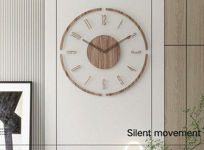 Scandinavian Style Wooden Wall Clock - WoodWave-Design No. 1-Nora Luxe