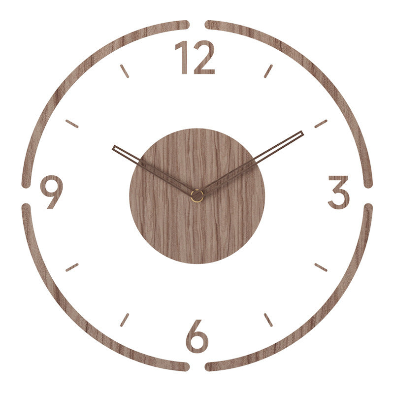 Scandinavian Style Wooden Wall Clock - WoodWave-Design No. 1-Nora Luxe