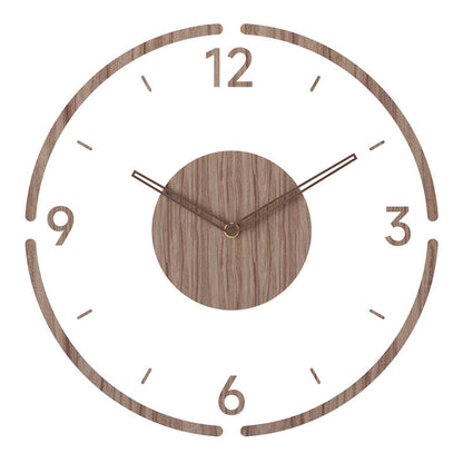Scandinavian Style Wooden Wall Clock - WoodWave-Design No. 1-Nora Luxe