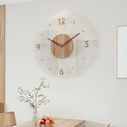 Scandinavian Style Wooden Wall Clock - WoodWave-Design No. 2-Nora Luxe