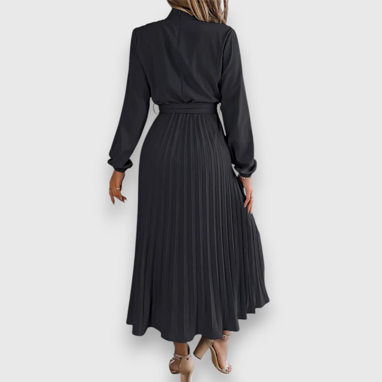 Chic Ruffled Knee Length Dress