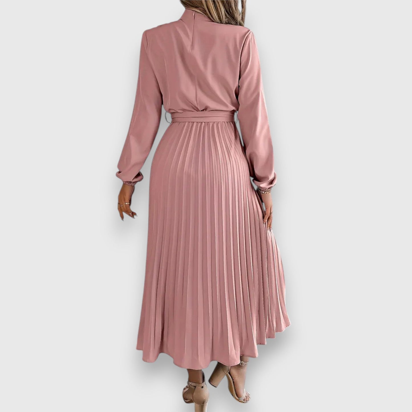Chic Ruffled Knee Length Dress
