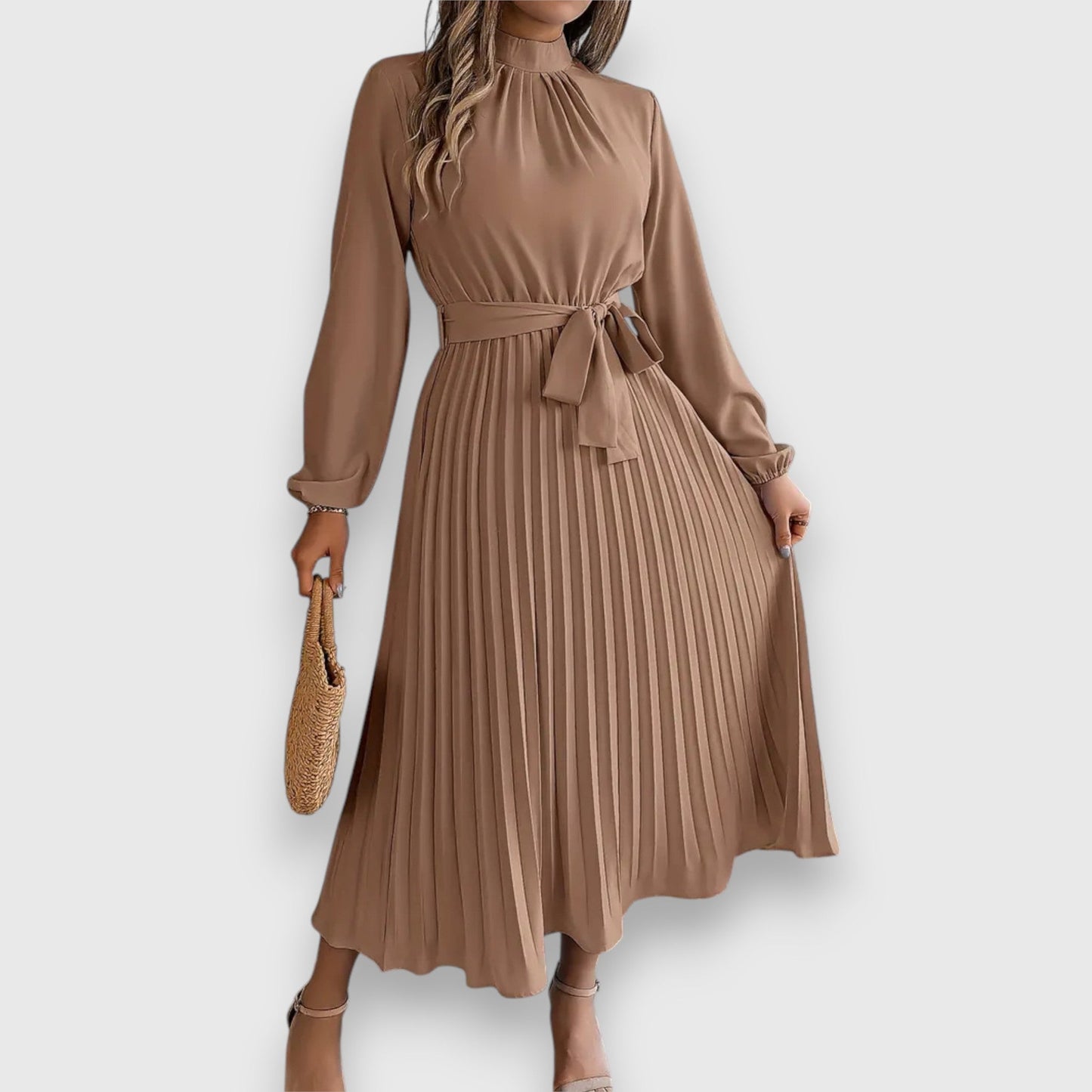 Chic Ruffled Knee Length Dress