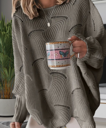 Relaxed Fit Women's Crew Neck Sweatshirt - Olytrend