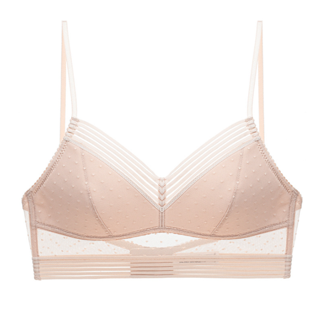 Seamless bralette bra with V-neck – buy 1, get 1 free – Clara-Beige-S-Nora Luxe