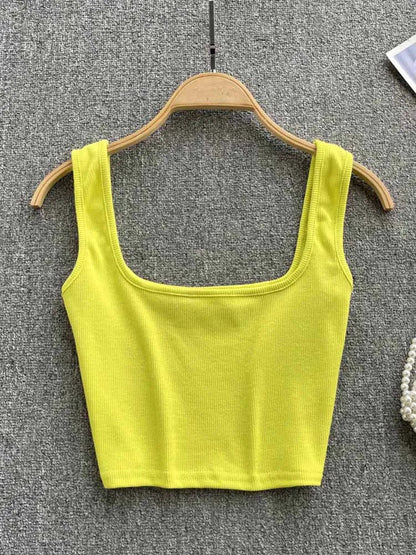 Fitted Women's Crop Top in Plain Colors – Zayra - Pexav