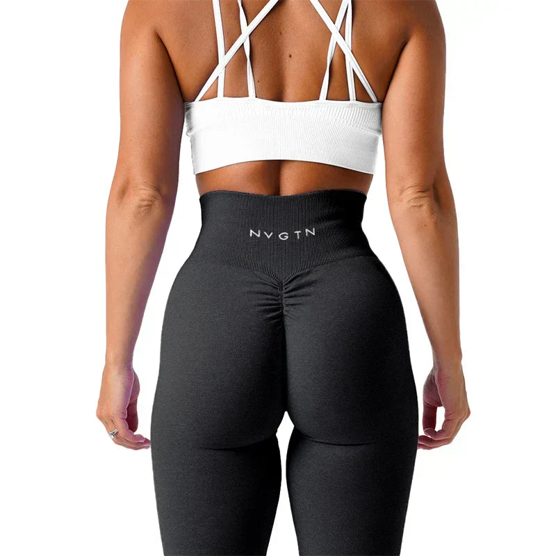 Comfortable Yoga Pants with Elastic Waistband - Freya - Pexav