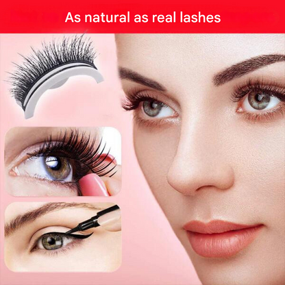 Self-Adhesive Eyelashes - LuxeLash-1 pair-Natural-Nora Luxe