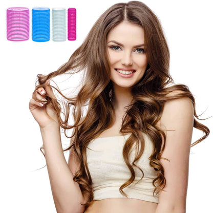Self-adhesive Hair Rollers Set – Multicolored Curling Pins-Multicolored A-Nora Luxe