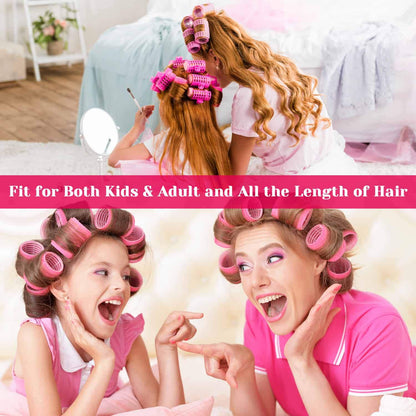Self-adhesive Hair Rollers Set – Multicolored Curling Pins-Multicolored A-Nora Luxe