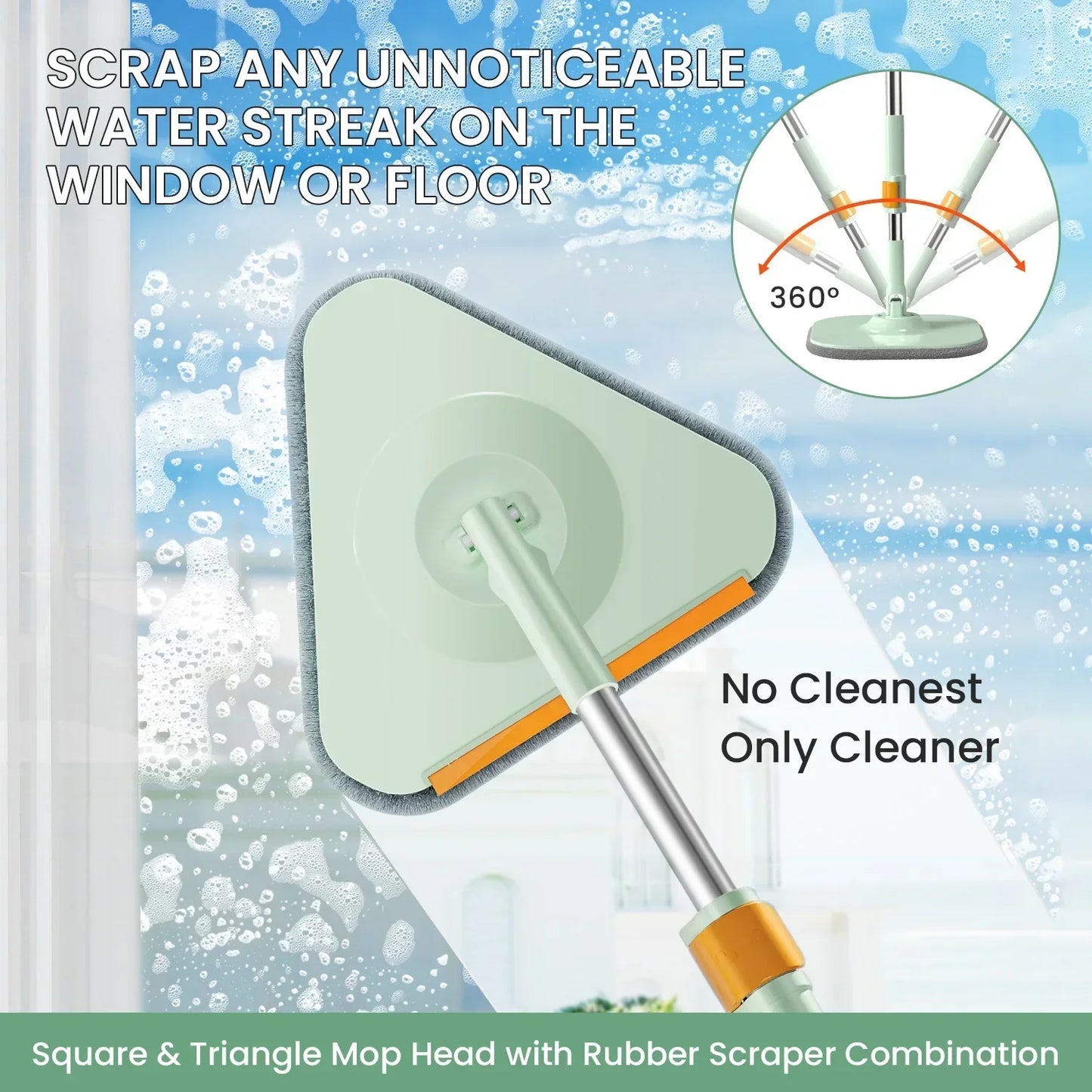 Self-Rotating Flat Mop with Bucket - Spin Mop-Set 1-Nora Luxe