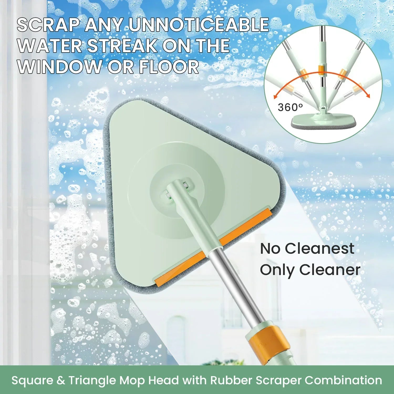 Self-Rotating Flat Mop with Bucket - Spin Mop-Set 1-Nora Luxe