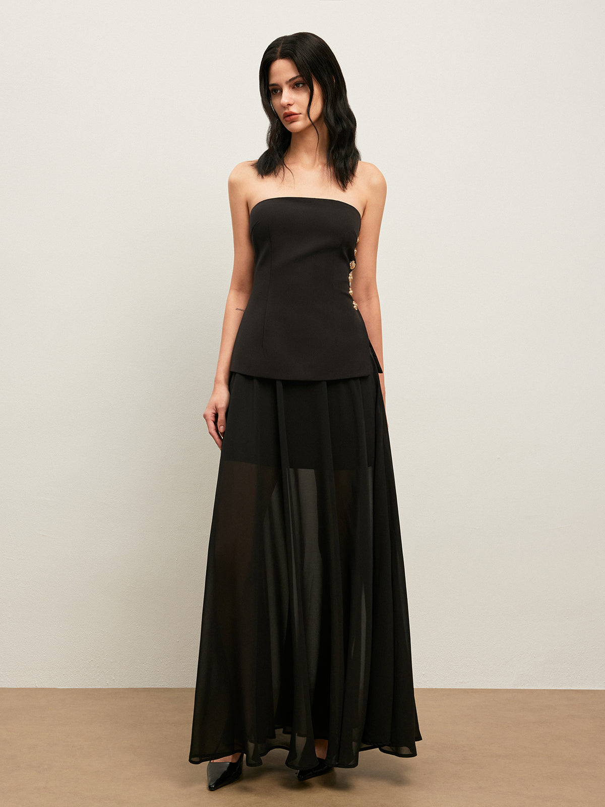 Lightweight Flowy Chiffon Skirt