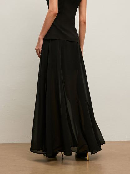 Lightweight Flowy Chiffon Skirt