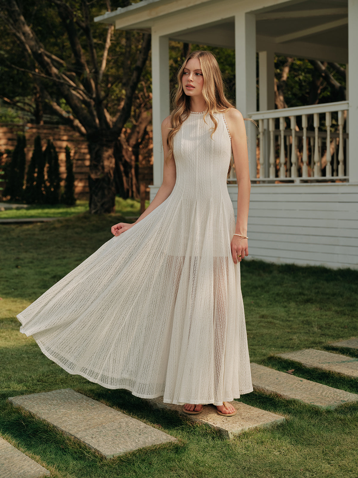 Lightweight Floral Tank Summer Dress - Pexav