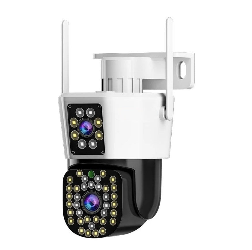 Set of 2 Security Cameras with Dual Lens – DualGuard Max 2-Pack-Nora Luxe