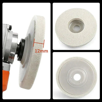 Set of 3 Wool Polishing Discs – Polistra-Nora Luxe