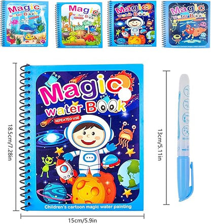 Set of 4 Reusable Watercolour Books – AquaColor Books-Nora Luxe