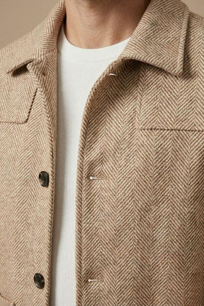 Image of Shane | Men's Collared Button-Front Jacket